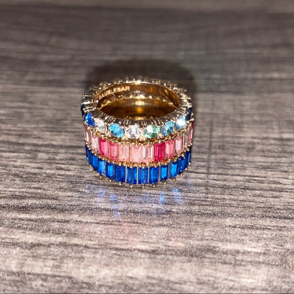 3 Baublebar Rings, Size 6